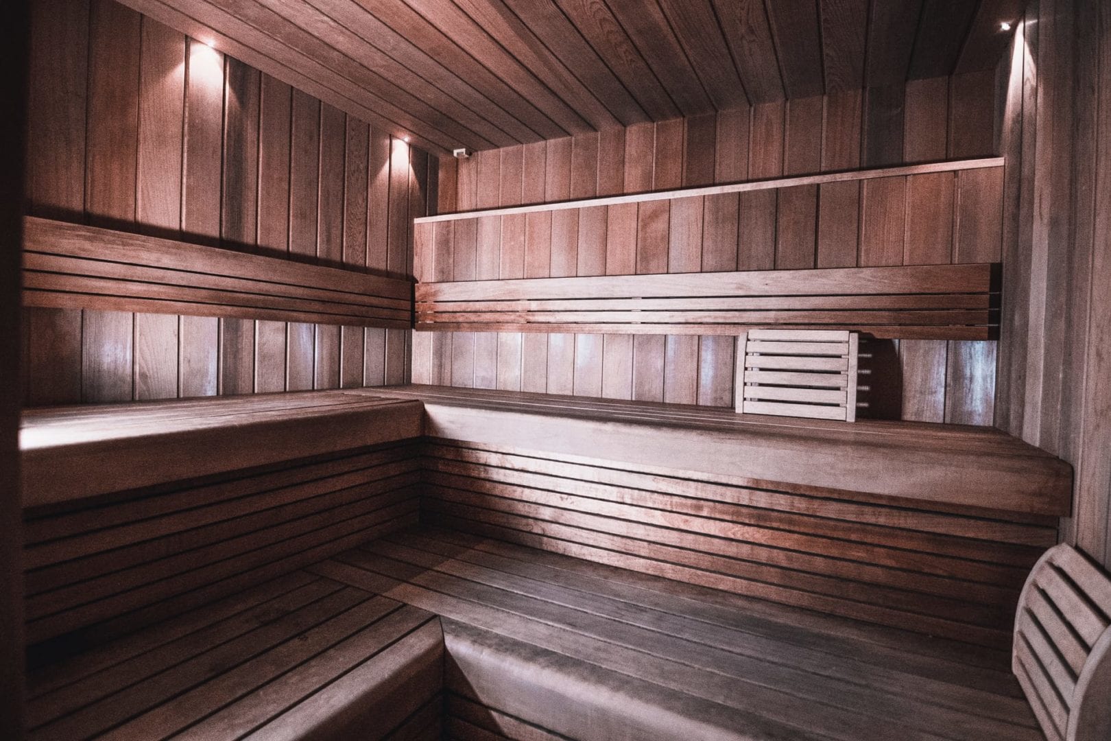 binnenkant van de sauna bij mylife