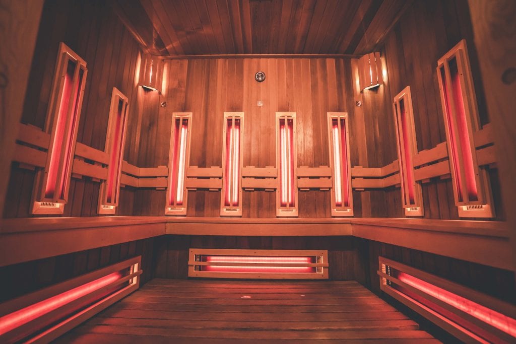 binnenkant van de sauna