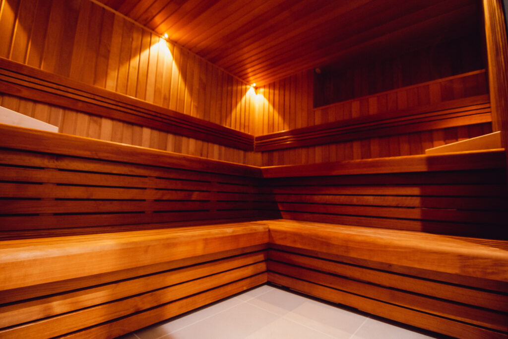 binnenkant van de sauna