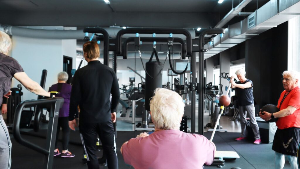 groep aan tijdens functionele training